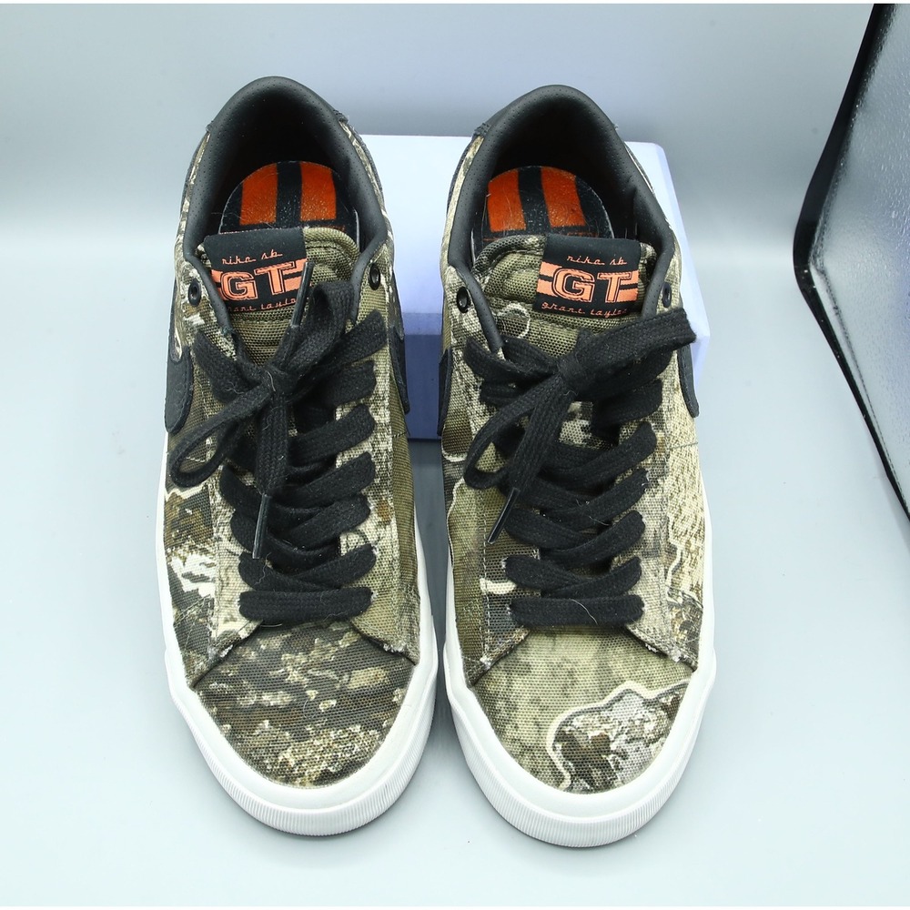 Nike SB Blazer Low GT Grant Taylor Camo Skate Shoes DO9398-002 Mens 7 Womens 8.5